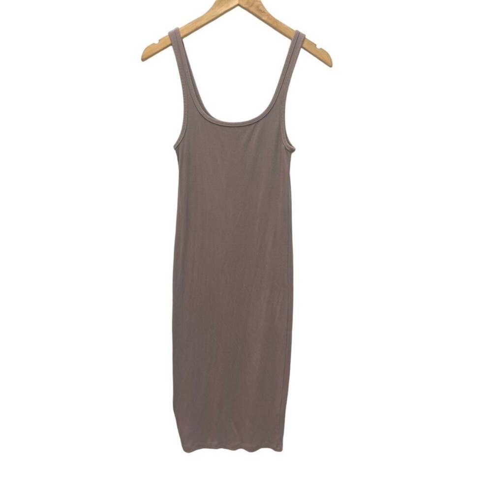 Wilfred Free Ribbed Knit Top in Taupe
